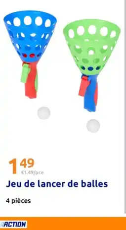 Action Jeu de lancer de balles offre