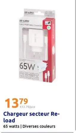 Action Chargeur secteur Re- load offre