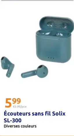 Action Écouteurs sans fil Solix offre