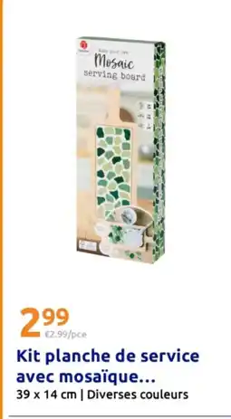 Action Kit planche de service avec mosaïque offre