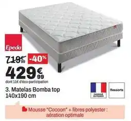 BUT Epéda - matelas bomba top 140x190 cm offre