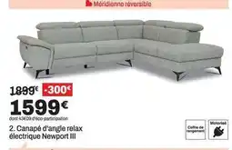 BUT Canapé d'angle relax électrique newport iii offre