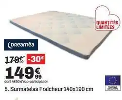 BUT Surmatelas fraicheur 140x190 cm offre