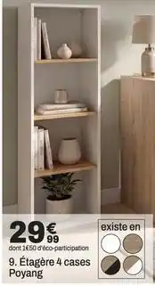 BUT Etagere 4 cases poying offre