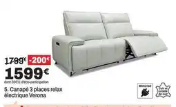BUT Canape 3 places relax électrique verona offre