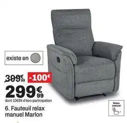 BUT Fauteuil relax manuel marlon offre