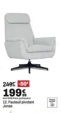 BUT Fauteuil pivotant offre