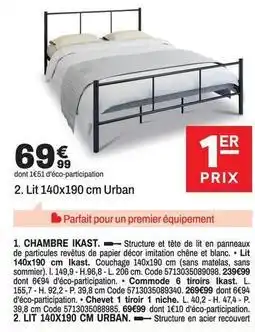 BUT Chêne - chambre ikat offre