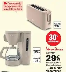 BUT Moulinex - grille-pain ou cafetière offre