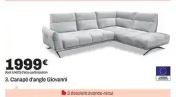 BUT Canapé d'angle giovanni offre