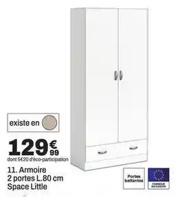 BUT Armoire 2 portes l.80 cm space little offre