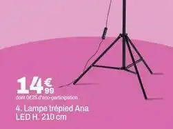 BUT Lampe trepied ana led h.210 cm offre