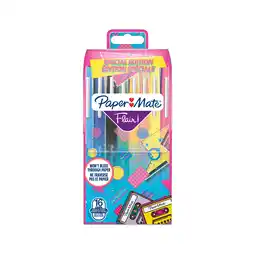 Bureau Vallée Paper mate - pack de 16 feutres pointe moyenne - couleurs assorties offre