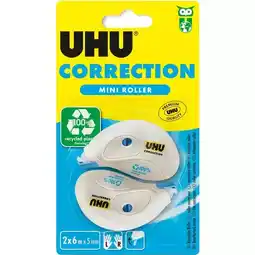 Bureau Vallée Uhu - 2 mini rubans correcteurs offre