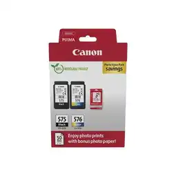 Bureau Vallée Canon - pack de 2 cartouches d'encre pg-575/cl-576 offre