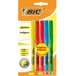 Bureau Vallée Bic - 5 surligneurs offre