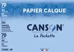 Bureau Vallée Canson - pochette de calque offre
