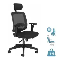 Bureau Vallée Fauteuil malice noir offre
