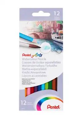 Bureau Vallée Pentel - 12 crayons aquarellables offre