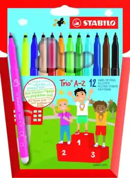 Bureau Vallée Stabilo - 12 feutres trio az offre