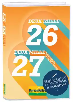 Bureau Vallée Agenda scolaire personnalisable offre
