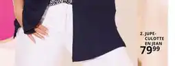 Ulla Popken Jupe culotte en jean offre