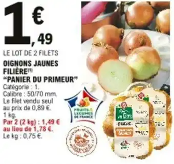 E.Leclerc Oignons jaunes filière offre