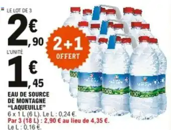 E.Leclerc Eau de source de montagne offre