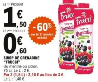 E.Leclerc Sirop de grenadine offre