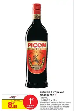 Intermarché Picon bière apéritif à l'orange picon bière offre