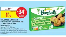 Intermarché Bonduelle galettes duo de courgettes & pomme de terre surgelées offre