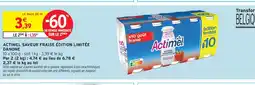 Intermarché Danone actimel saveur fraise édition limitée offre