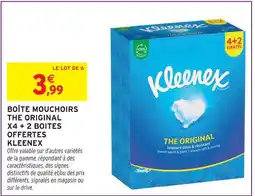 Intermarché Kleenex boîte mouchoirs the original offre