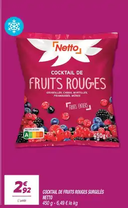 Netto Netto cocktail de fruits rouges surgelés offre