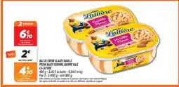 Netto La laitière bac de crème glacée vanille pécan sauce caramel beurre salé offre