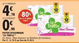 E.Leclerc Le trefle papier hygiénique offre