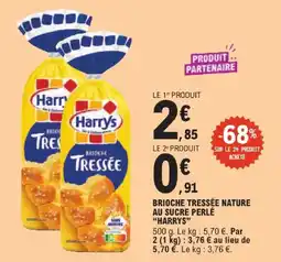 E.Leclerc Harrys brioche tressée nature au sucre perlé offre