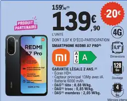 E.Leclerc Xiaomi smartphone redmi a7 pro offre