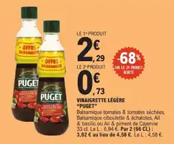 E.Leclerc Peuget vinaigrette légère offre