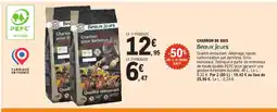 E.Leclerc Beaux jours charbon de bois pour barbecue gros morceaux offre