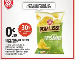 E.Leclerc Pom'lisse chips paysanne nature offre