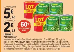 E.Leclerc Bonduelle haricots offre