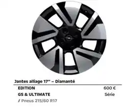 Opel Edition gs & ultimate offre