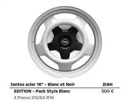 Opel Blanc et noir edition - pack style blanc offre