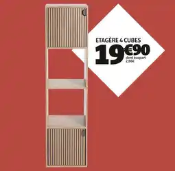 GiFi Etagere 4 cubes offre