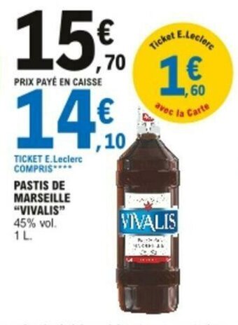 E.Leclerc Pastis de marseille offre