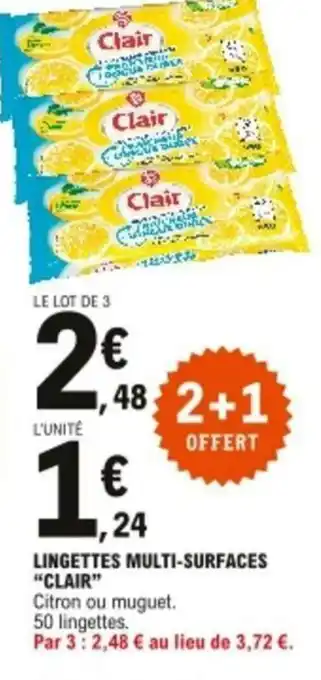E.Leclerc Lingettes multi-surfaces offre