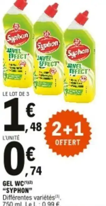 E.Leclerc Gel wc "syphon" offre