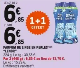 E.Leclerc Parfum de linge en perles offre