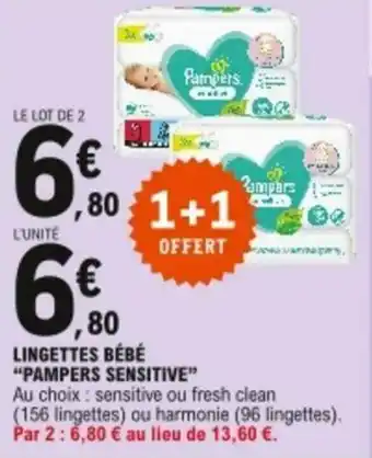 E.Leclerc Lingettes bébé offre